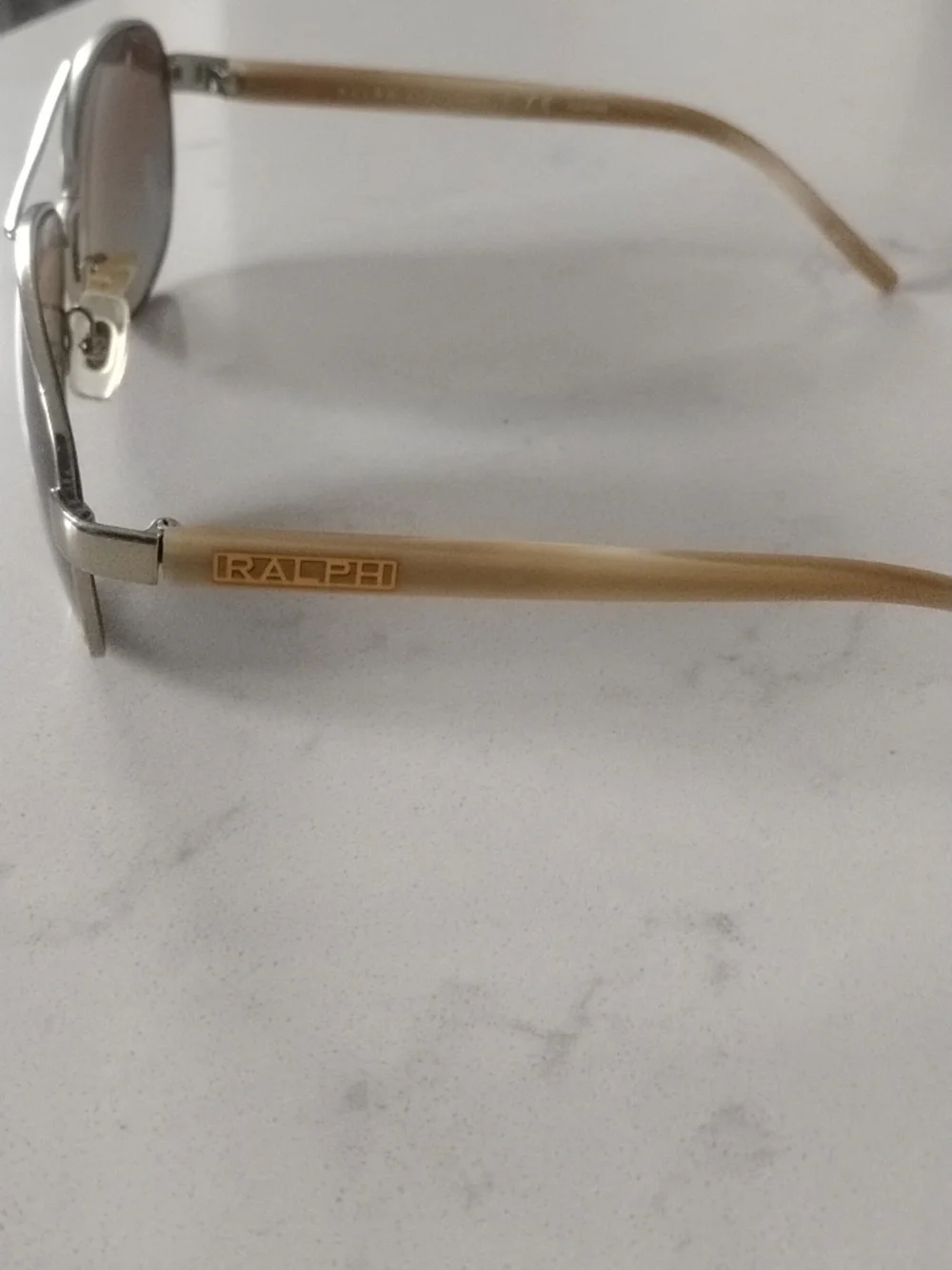 Ralph Lauren Aviator Sunglasses in Gold Frame with Brown Gradient Lenses
